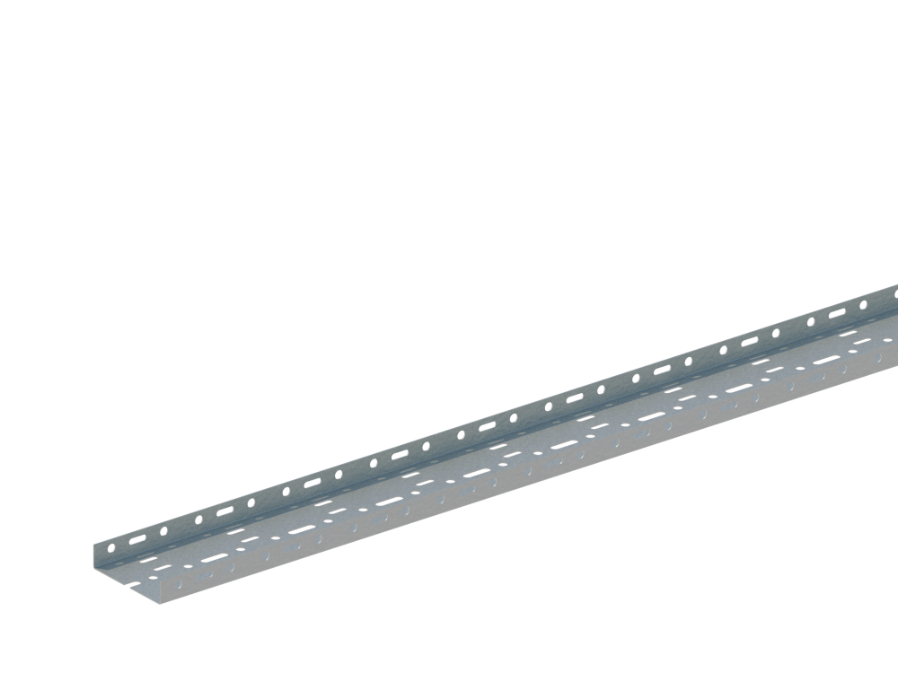 Лоток прямой НЛ10-П1,87 У3 (h=24 мм, s=1,5 мм)