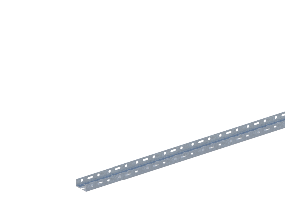 Лоток прямой НЛ5-П2,87 М1 AISI 304 (h=24мм, s=1,2мм)