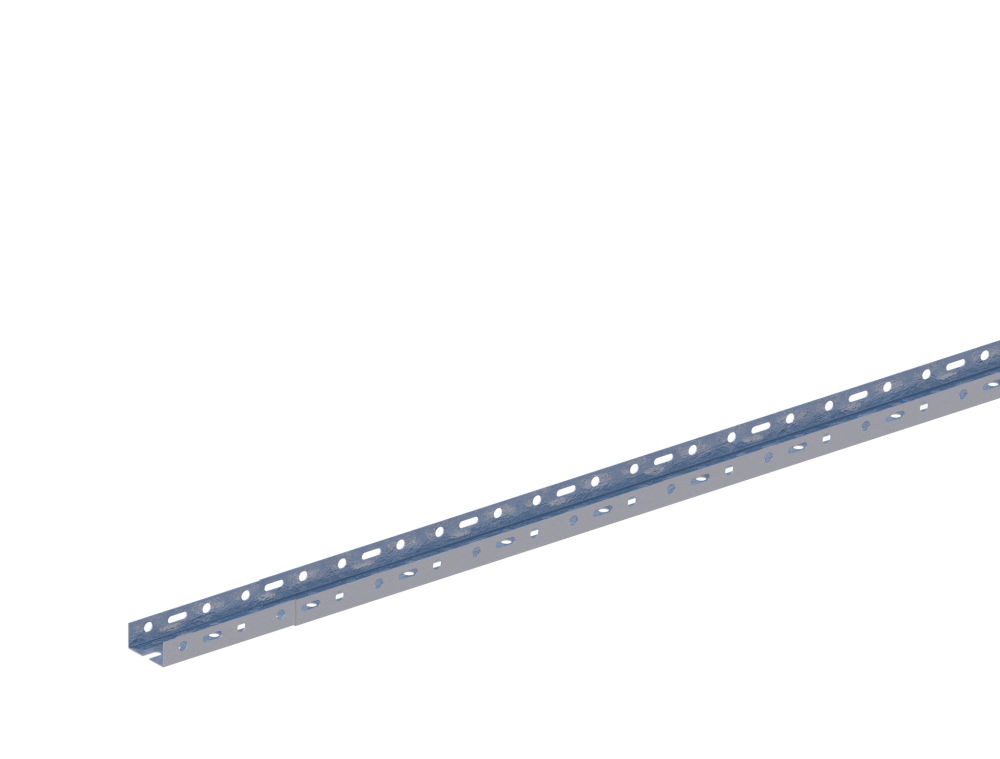 Лоток прямой НЛ5-П2,87ц УТ1,5 (h=24 мм, s=1,5 мм)