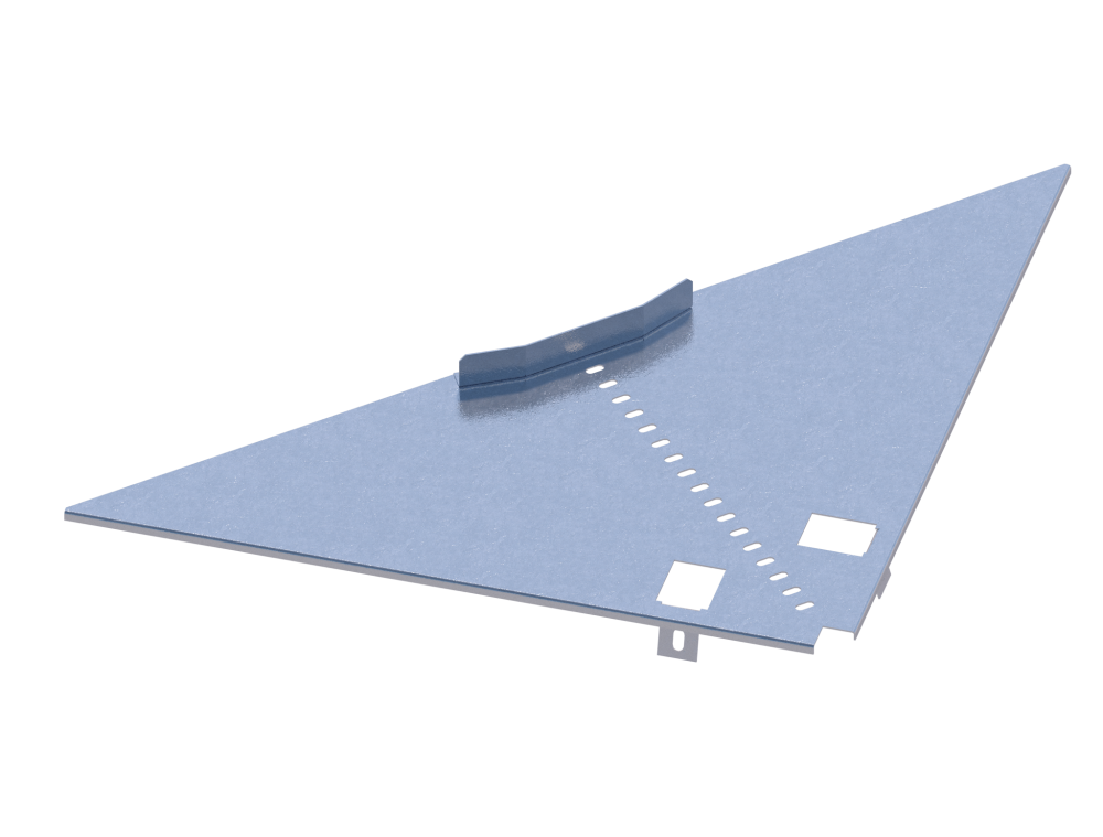 Лоток угловой НЛ-У95ц УТ1,5 (s=1,5 мм)