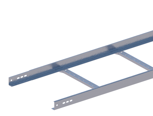 Лоток прямой НЛ60-П1,87ц УТ1,5 (h=50 мм, s=1,5 мм)