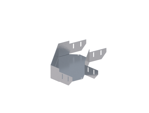 Лоток монтажный угловой 90 горизонтальный ЛУ90Г.150.50.378.1.1