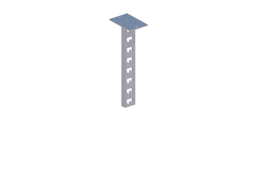 Стойка кабельная потолочная К1150Пц УТ1,5 (s=2,5 мм, s1=5,0 мм)